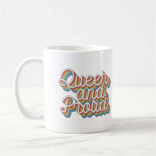 TAZA DE CAFÉ ESTÉTICA RETRO ORGULLOSA Y RARA '70