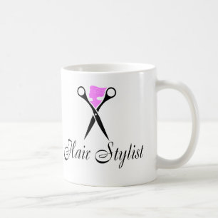 Taza De Café Estilista (rosa/tijeras)