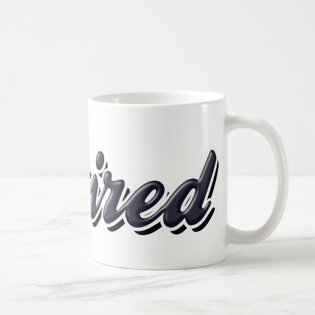 Taza De Café Estilizado Retirado (Derecha)