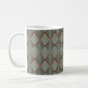 Taza De Café Estilo Art Deco textura de patrón sin fisuras