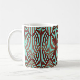 Taza De Café Estilo art déco, textura perfecta.