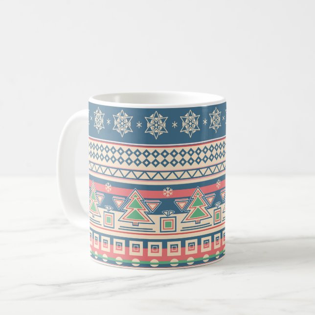Taza De Café Estilo azteca de árbol de Navidad - Fiesta única (Anverso izquierdo)