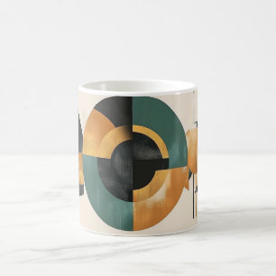 Taza De Café estilo Bauhaus, caracterizado por formas geométric