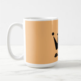 Taza De Café Estilo Clásico Mug Black Crown con el nombre de Qu