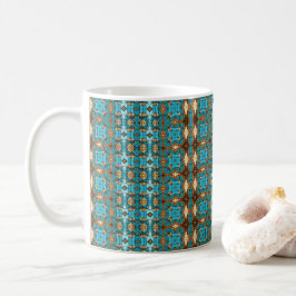 Taza De Café Estilo clásico vintage tonos azules