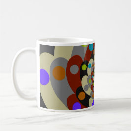 Taza De Café Estilo colorido del fractal