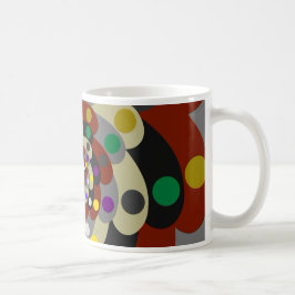 Taza De Café Estilo colorido del fractal