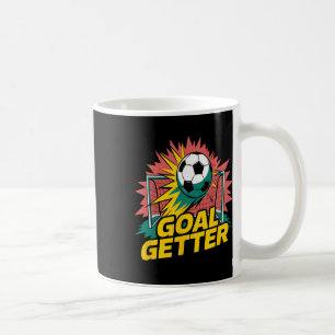 Taza De Café Estilo Cómic Energía Disparo Ataque Fútbol Logrado