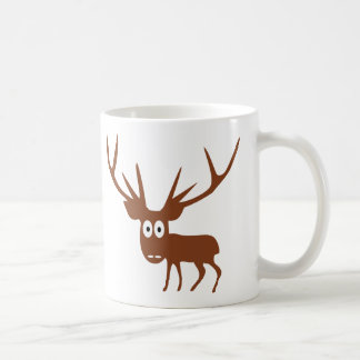 Taza De Café estilo cómico de los ciervos lindos