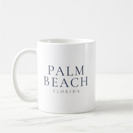 Taza De Café Estilo costero preppy de Palm Beach Florida