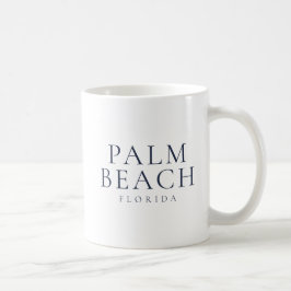 Taza De Café Estilo costero preppy de Palm Beach Florida
