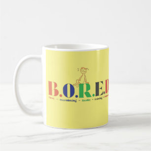 Taza De Café Estilo de acrónimo B.O.R.E.D