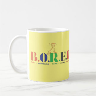 Taza De Café Estilo de acrónimo B.O.R.E.D