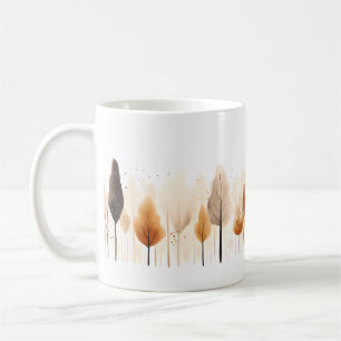 Taza De Café Estilo de árbol en pincel
