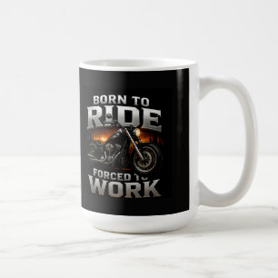 Taza De Café 🏍️ Estilo de cráneo de motociclista cromado para 