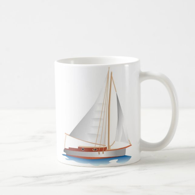 Taza De Café Estilo de degradado marinero (Derecha)