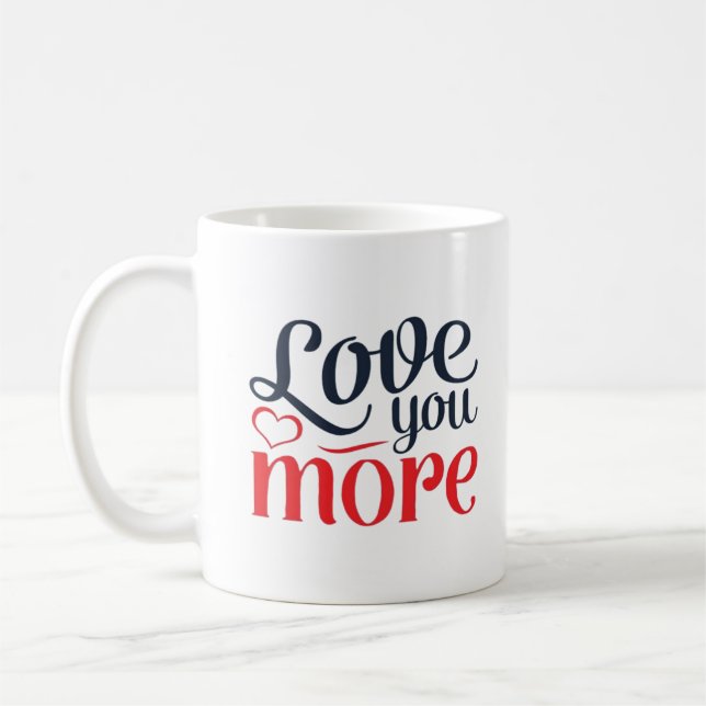 Taza De Café Estilo de Detalle Más Sutil de Amor  (Izquierda)