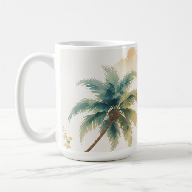 Taza De Café Estilo de época Hawai Viajes Honolulu (Izquierda)