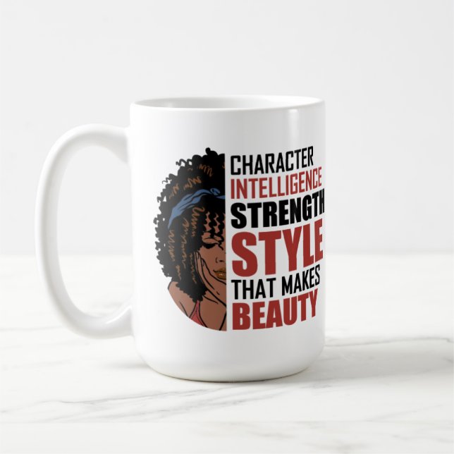 Taza De Café Estilo de fuerza de inteligencia de caracteres que (Izquierda)