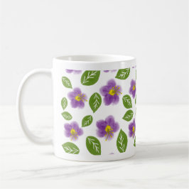 Taza De Café Estilo de jardín floral botánico caprichoso
