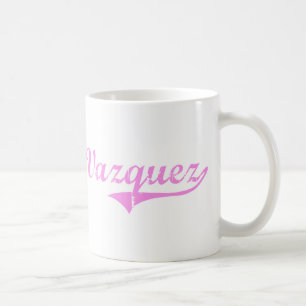 Taza De Café Estilo de la obra clásica del apellido de Vázque