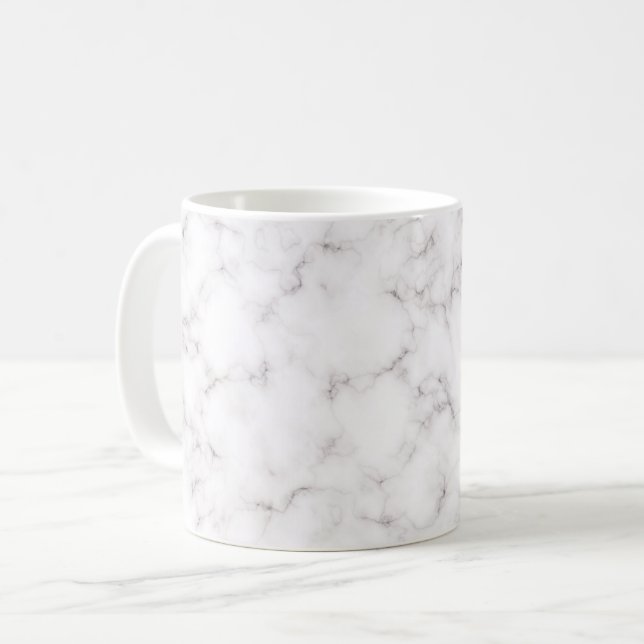 Taza De Café Estilo de mármol elegante (Anverso izquierdo)