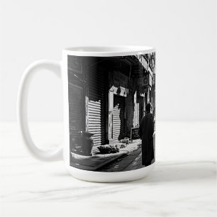 Taza De Café Estilo de película de ciudad áspera