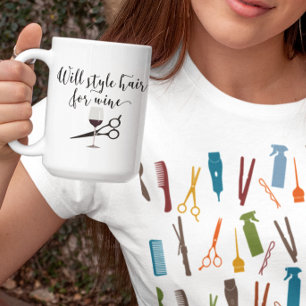 Taza De Café Estilo de pelo para vino Regalo divertido para est