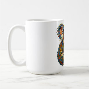 Taza De Café Estilo de pintura al óleo vibrante Koala impasto c