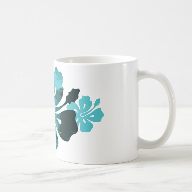 Taza De Café Estilo de surf hibiscus (Derecha)