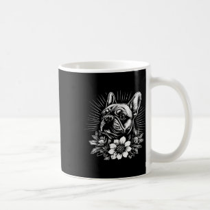 Taza De Café Estilo de tatuaje retro Bulldog francés Perro aman