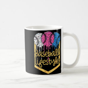 Taza De Café Estilo de vida béisbol Bolas salpicaduras goteo ch