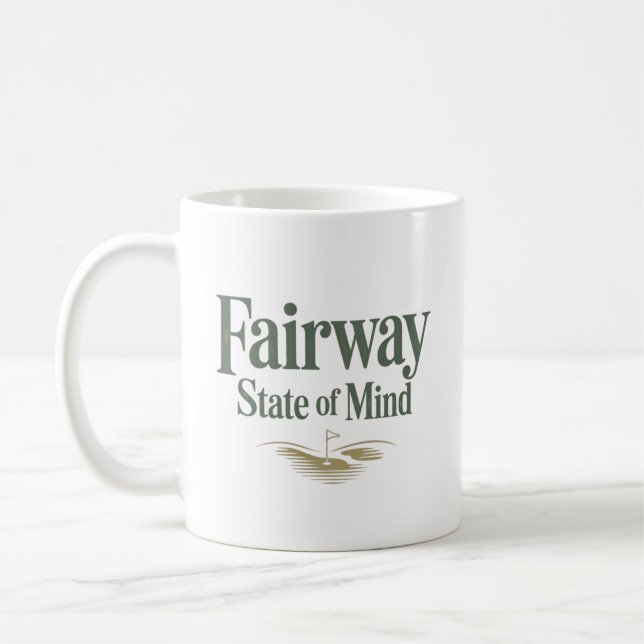 Taza De Café Estilo de Vida Golf Retro Estado de Ánimo (Izquierda)