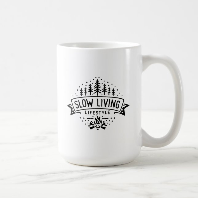 Taza De Café Estilo de vida lento (Derecha)