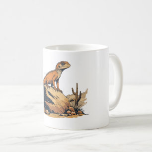 Taza De Café Estilo de vintage del Deert Lizard
