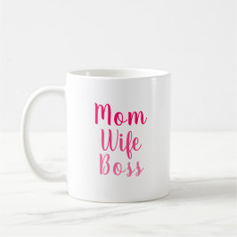 Taza De Café Estilo del guión de personalizado blanco rosado de