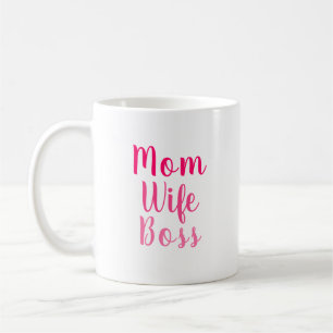 Taza De Café Estilo del guión de personalizado blanco rosado de
