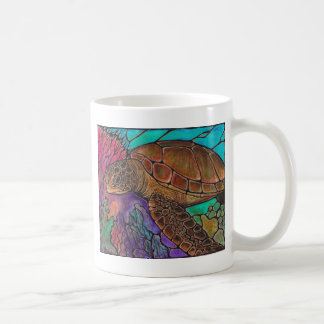 Taza De Café ¡Estilo impresionante del vitral del arte de la