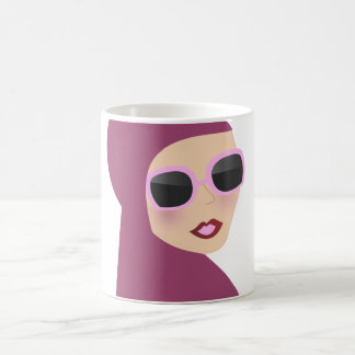 Taza De Café Estilo islámico de la señora del hijab del muslima