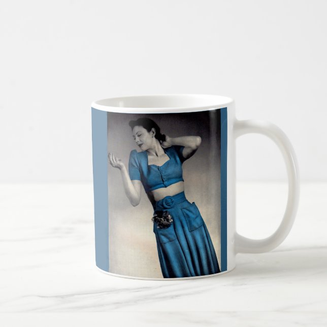 Taza De Café Estilo midriff de la fotografía de moda de los año (Derecha)