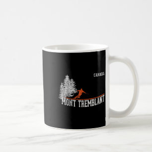 Taza De Café Estilo Mont Tremblant Can de los años 80. Esquí de