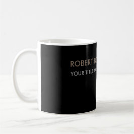 Taza De Café Estilo negro moderno único