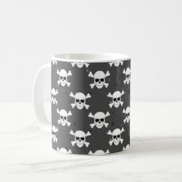 Taza De Café Estilo pirata - Patrón cráneo