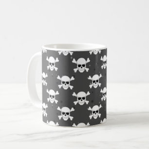 Taza De Café Estilo pirata - Patrón cráneo