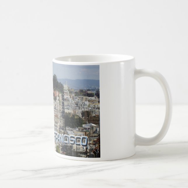 Taza De Café Estilo postal de San Francisco (Derecha)