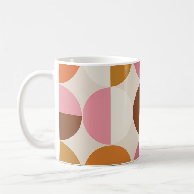 Taza De Café Estilo retro 60 - 70 con un sol hippie arco iris e (Izquierda)