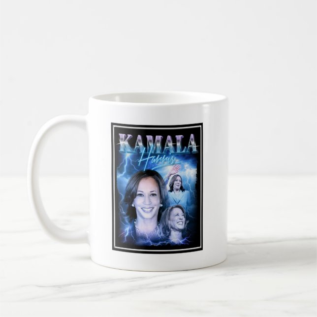 Taza De Café Estilo Retro 90 de Kamala Harris (Izquierda)