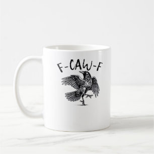 Taza De Café Estilo Retro Clásico Cuervo F Caw F