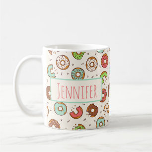 Taza De Café Estilo Retro Color Cuto Patrón De Rueda