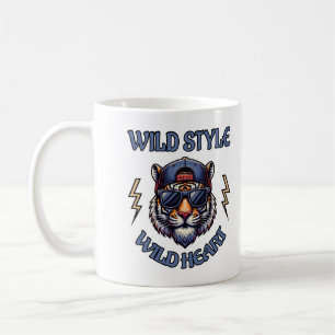 Taza De Café Estilo salvaje, corazón salvaje 1